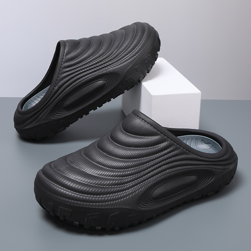 Men'S Shoes Hoka Sale - รองเท้าแตะลำลองสำหรับผู้ชาย ใส่สบายในฤดูร้อน พื้นผิวคลื่น หัวปิด พื้นหนา สวมง่าย