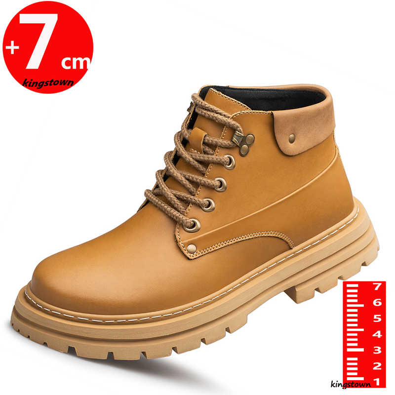 Men'S Shoes With Height Increase - รองเท้าเสริมส้นเพิ่มความสูงสำหรับผู้ชาย รองเท้าเสริมส้นแบบยกสูง 7 ซม. ไซส์ใหญ่พิเศษ 37-48