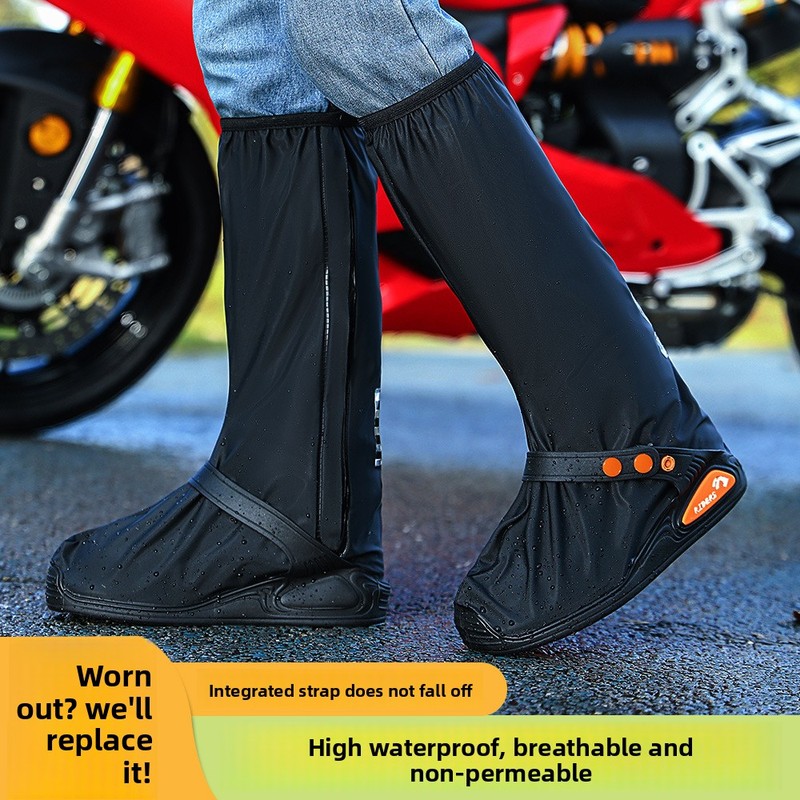 Men'S Shoes Water Resistant - รองเท้ากันน้ำแบบหุ้มข้อสำหรับผู้ชายและผู้หญิง, ปลอกหุ้มรองเท้ากันลื่น ทนทานต่อการสึกหรอ ป้องกันทรายและหิมะ เหมาะสำหรับปั่นจักรยานกลางแจ้งในวันฝนตก