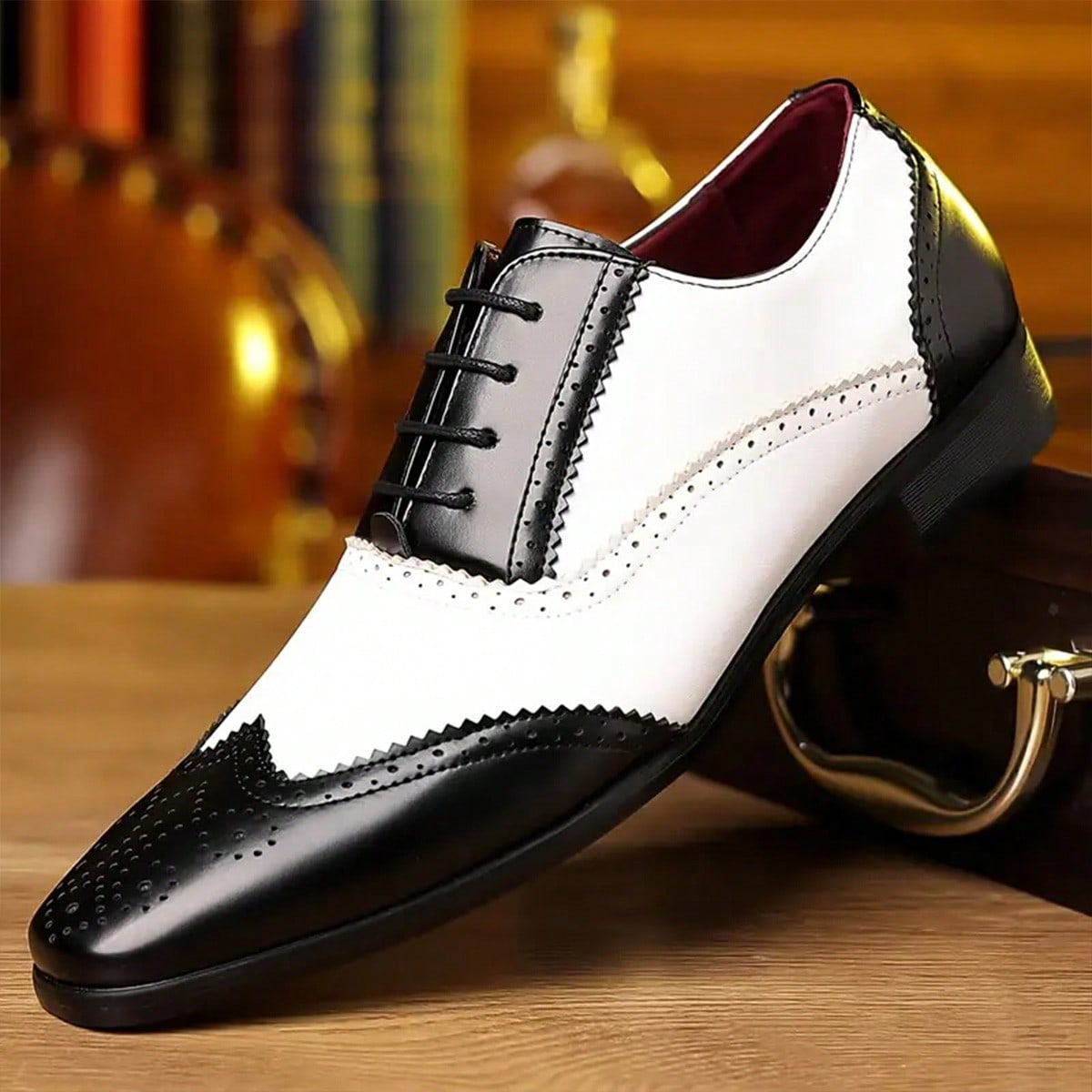 Men'S Shoes Smart - รองเท้าหนังผูกเชือกสำหรับผู้ชาย เหมาะสำหรับใส่ทำงานและโอกาสทางธุรกิจ ดีไซน์คลาสสิกแบบอ็อกซ์ฟอร์ดและเดอร์บี สวมใส่สบาย น้ำหนักเบา เหมาะสำหรับใส่ในออฟฟิศ
