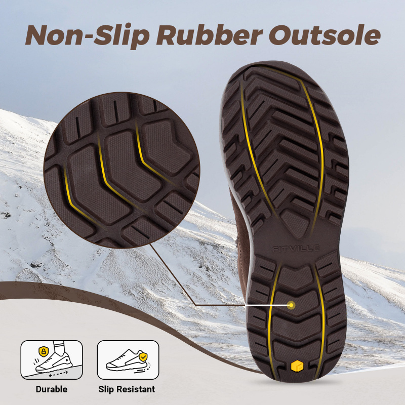 รองเท้าบูทฤดูหนาวสำหรับผู้ชาย  - Men'S Shoes Water Resistant บทวิจารณ์และราคา