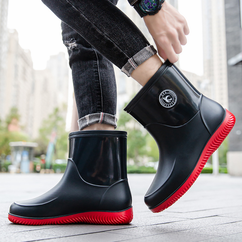 รองเท้าบูทกันฝนกลางน่องสําหรับ - Men'S Shoes Water Resistant บทวิจารณ์และราคา
