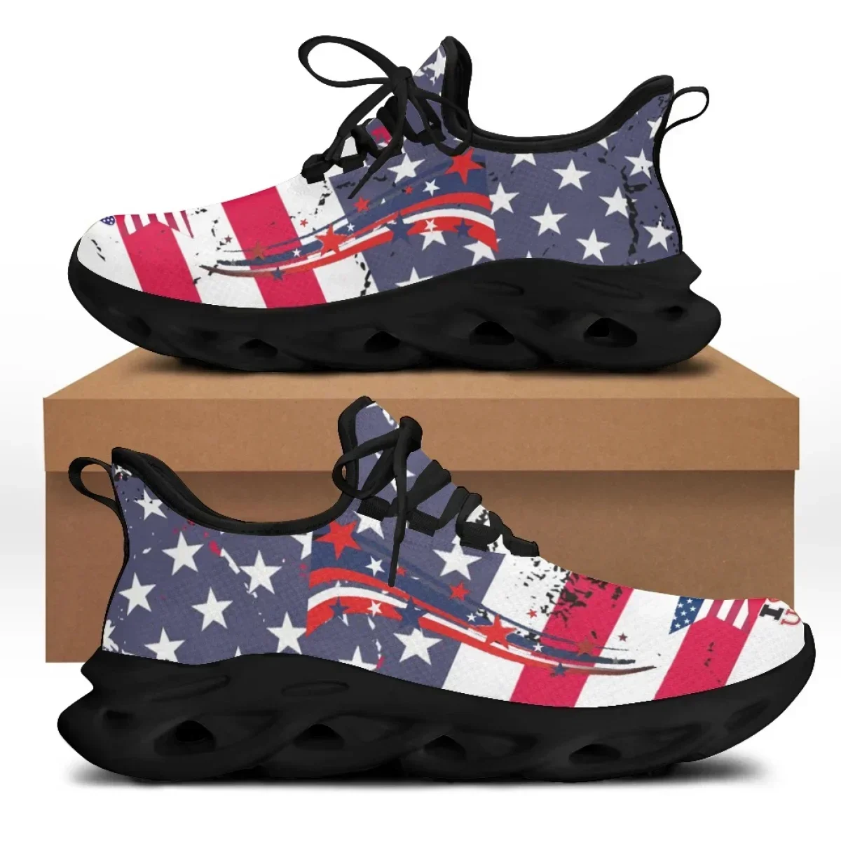 รองเท้าผ้าใบพื้นเรียบลายธงชาติ - Men'S Shoes Liberty บทวิจารณ์และราคา