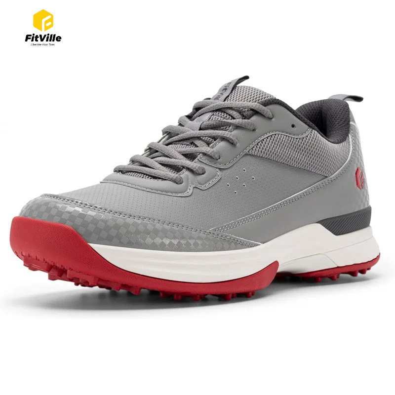 รองเท้ากอล์ฟ FitVille Wide สำห - Men'S Shoes Water Resistant บทวิจารณ์และราคา