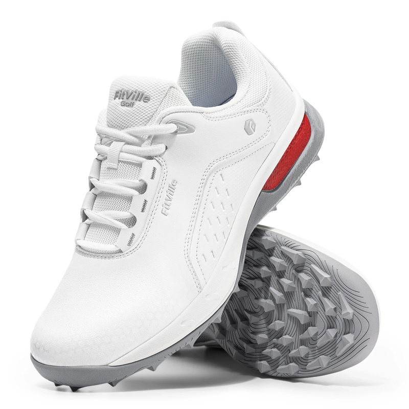 รองเท้ากอล์ฟสำหรับผู้ชาย FitVi - Men'S Shoes Water Resistant บทวิจารณ์และราคา