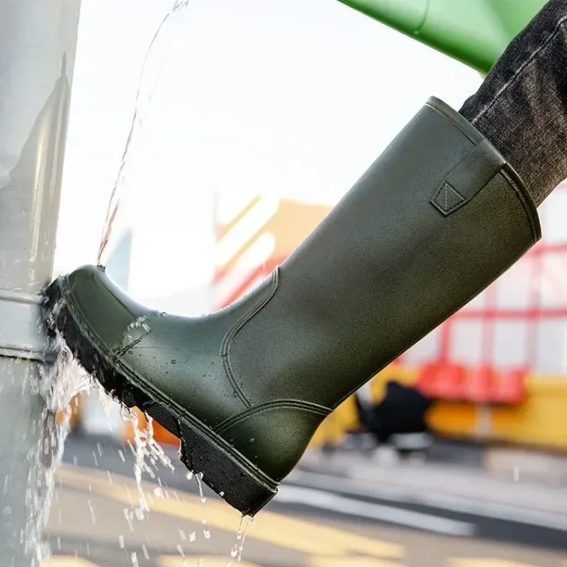 รองเท้าบูทหน้าฝนสำหรับผู้ชายรอ - Men'S Shoes Water Resistant บทวิจารณ์และราคา
