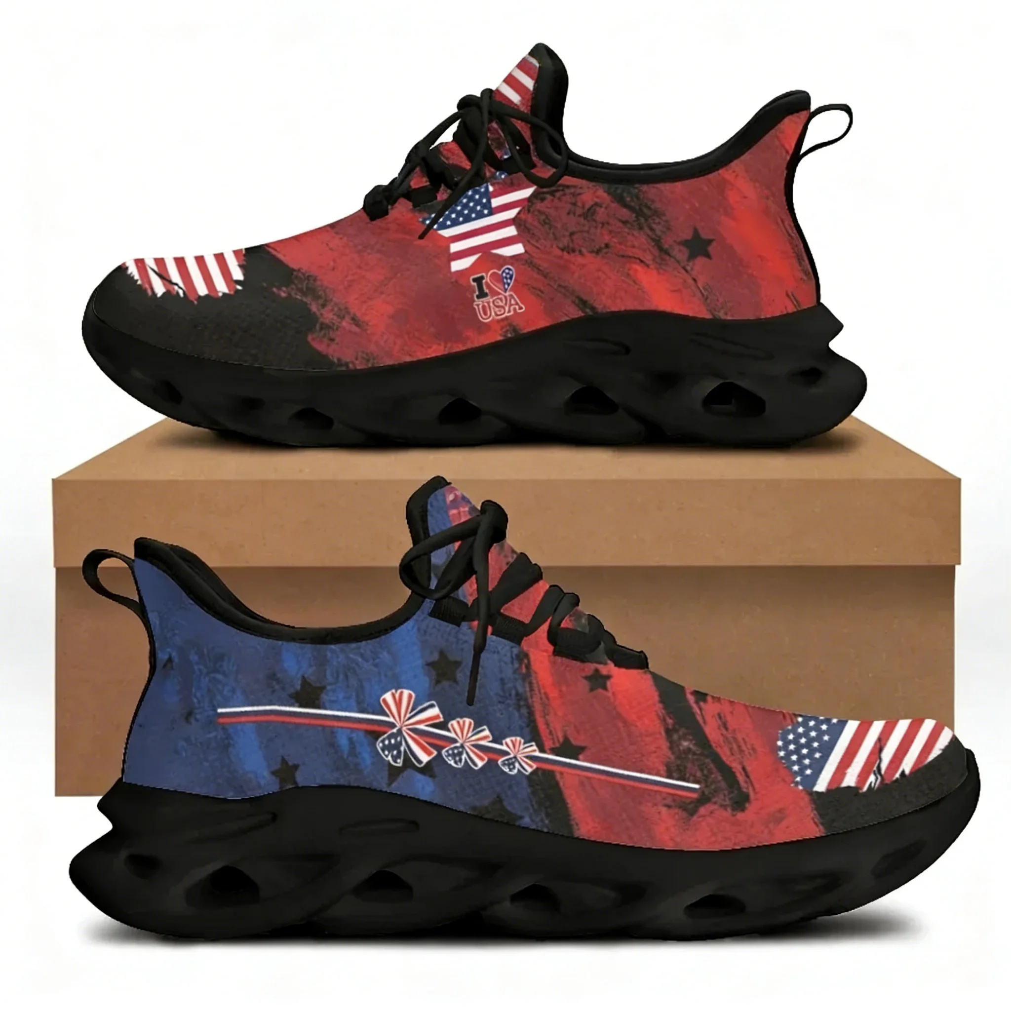 รองเท้าผ้าใบพื้นเรียบลายธงชาติ - Men'S Shoes Liberty บทวิจารณ์และราคา