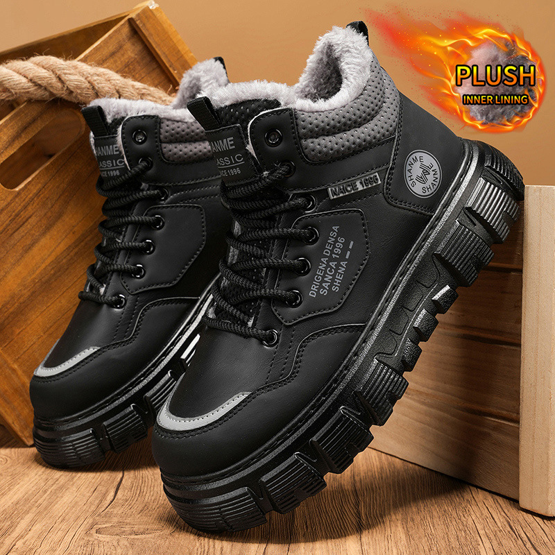 รองเท้าบูทผู้ชายทรงสูง บุด้วยผ - Men'S Shoes With Height Increase บทวิจารณ์และราคา