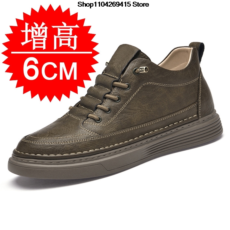 รองเท้าหนังผู้ชายแบบเพิ่มความส - Men'S Shoes With Height Increase บทวิจารณ์และราคา