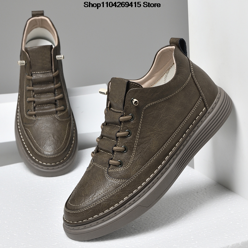 รองเท้าหนังผู้ชายแบบเพิ่มความส - Men'S Shoes With Height Increase บทวิจารณ์และราคา