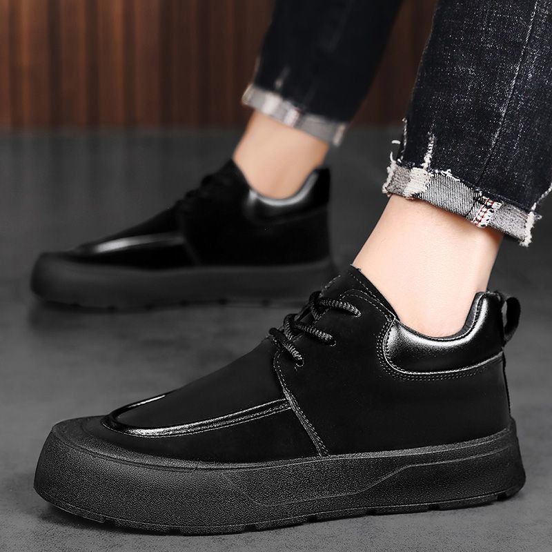 รองเท้าบูทสั้นผู้ชายทรงกลม สไต - Men'S Shoes Increase Height บทวิจารณ์และราคา