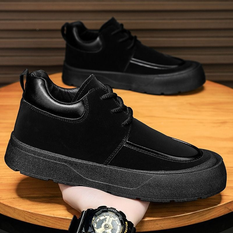 รองเท้าบูทสั้นผู้ชายทรงกลม สไต - Men'S Shoes Increase Height บทวิจารณ์และราคา