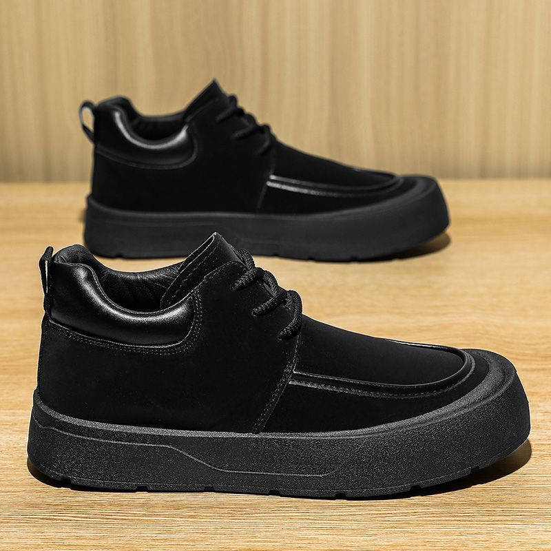 รองเท้าบูทสั้นผู้ชายทรงกลม สไต - Men'S Shoes Increase Height บทวิจารณ์และราคา