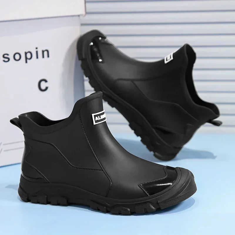รองเท้าบูทกันฝนสั้นสำหรับผู้ชา - Men'S Shoes Water Resistant บทวิจารณ์และราคา